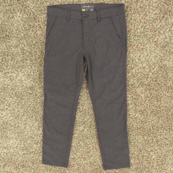 Eddie Bauer Pants Men's 34x32 Gray‎ Travex Hiking Outdoor Nylon Stretch Casual - Picture 1 of 7